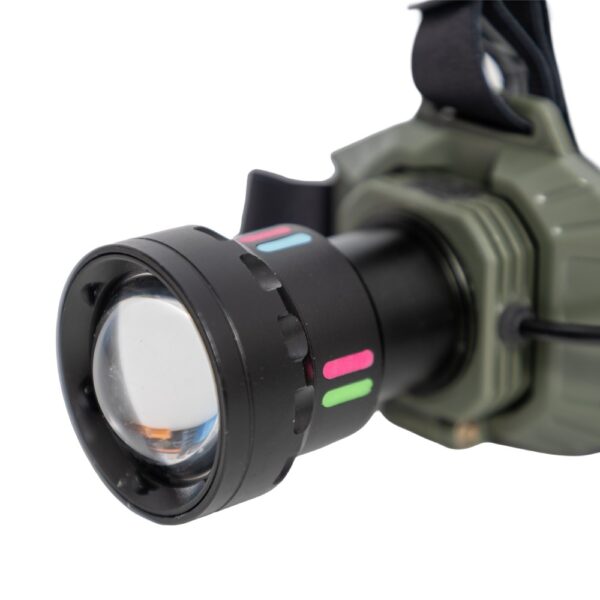 Lanterna Frontala ProFL Dual Led (alb/Albastru UV) 2 acumulatori afisaj digital