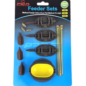 Set 3 Momitoare In-line Dura Flat, Method Feeder X-Large 30g,40g,50g, cu Matrita