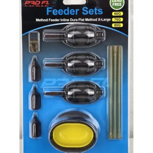 Set 3 Momitoare In-line Dura Flat, Method Feeder X-Large 60g, 70g, 80g, cu Matrita 2