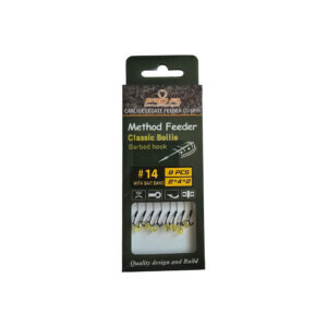 Set 8 carlige legate FL Feeder Hook cu banda nr14